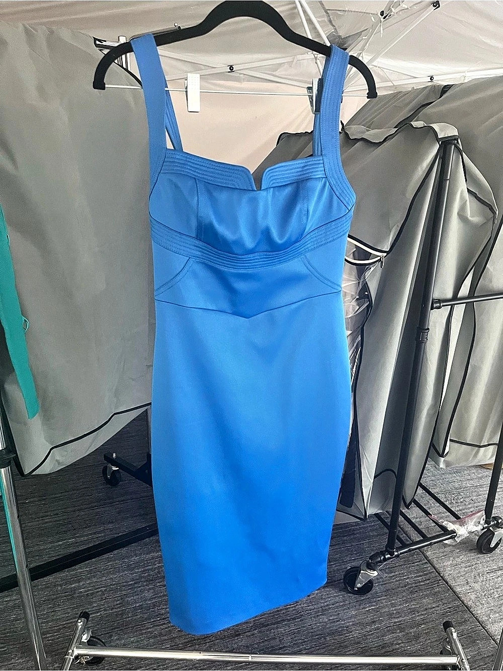 Karen Millen Blue Bodycon Dress Size 6 NWT